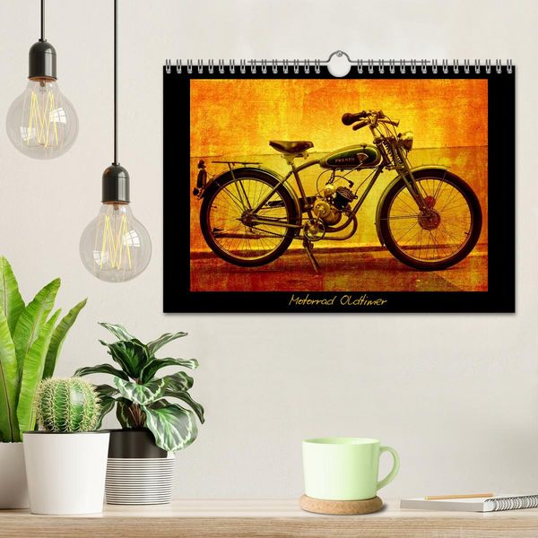 Produktbild: Motorrad Oldtimer (Wandkalender 2026 DIN A4 quer), CALVENDO Monatskalender