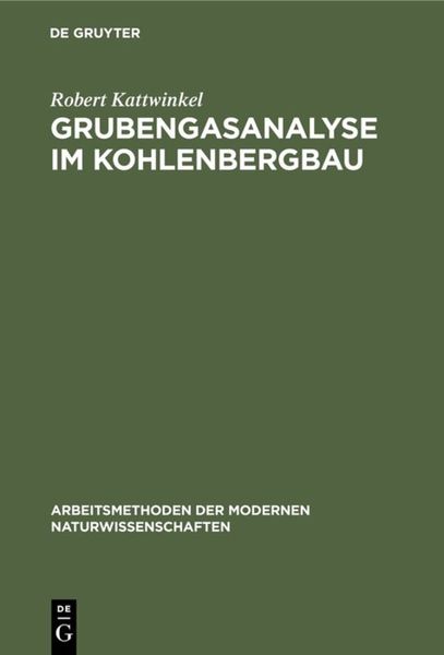 Produktbild: Grubengasanalyse im Kohlenbergbau