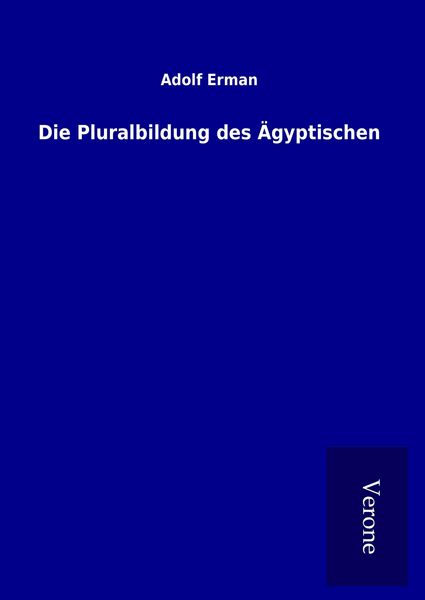 Produktbild: Die Pluralbildung des &Auml;gyptischen