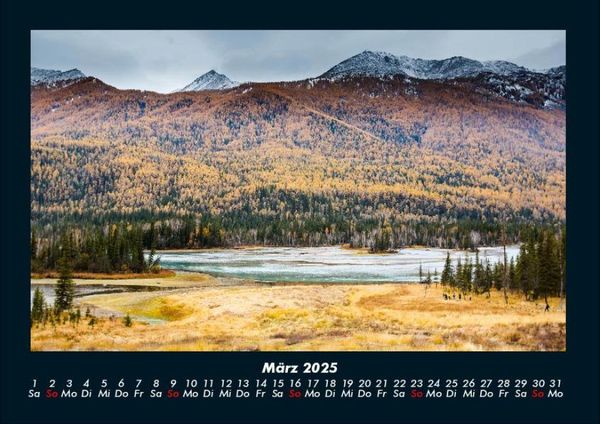 Produktbild: Landschaftskalender 2025 Fotokalender DIN A4