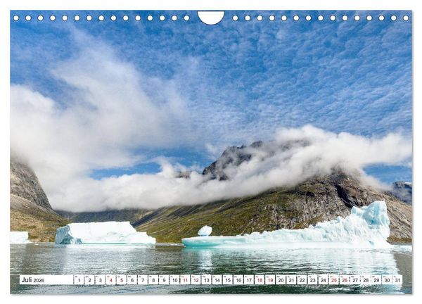 Produktbild: Eisberge - Gr&ouml;nlands magische Eisgestalten (Wandkalender 2026 DIN A4 quer), CALVENDO Monatskalender
