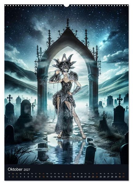 Produktbild: Bodypainting Adventures (Wandkalender 2027 DIN A2 hoch), CALVENDO Monatskalender