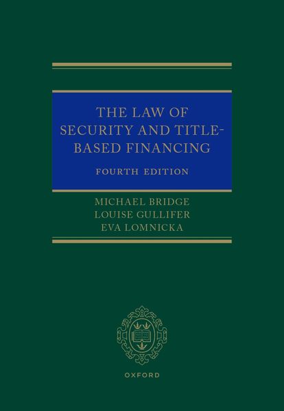 Produktbild: The Law of Security and Title-Based Financing