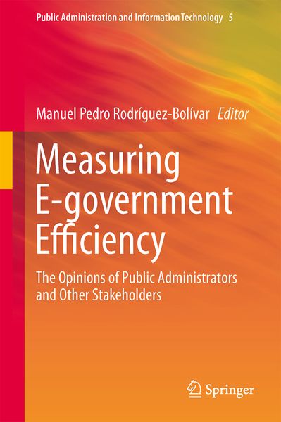 Produktbild: Measuring E-government Efficiency