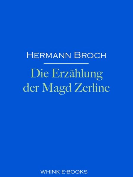 Produktbild: Die Erz&auml;hlung der Magd Zerline