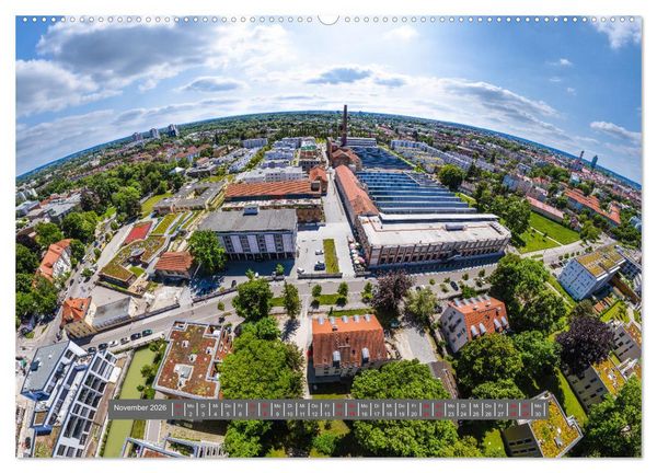 Produktbild: Meine Heimat von oben - Luftbilder von Augsburg (hochwertiger Premium Wandkalender 2026 DIN A2 quer), Kunstdruck in Hochglanz