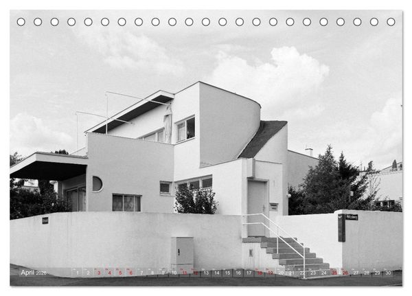 Produktbild: Die Weissenhof - Siedlung (Tischkalender 2026 DIN A5 quer), CALVENDO Monatskalender