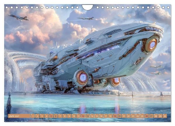 Produktbild: Science Fiction Reise - Ein visuelles Abenteuer (Wandkalender 2027 DIN A4 quer), CALVENDO Monatskalender