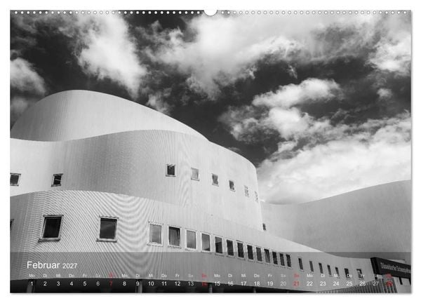 Produktbild: D&uuml;sseldorf Ansichten in Schwarz-Wei&szlig; (Wandkalender 2027 DIN A2 quer), CALVENDO Monatskalender