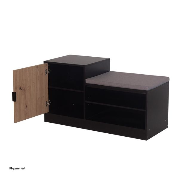 Produktbild: HTI-Living Schuhbank Dana Schwarz Schuhbank Dana Schwarz