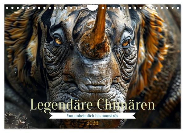 Produktbild: Legend&auml;re Chim&auml;ren - Von unheimlich bis monstr&ouml;s (Wandkalender 2026 DIN A4 quer), CALVENDO Monatskalender