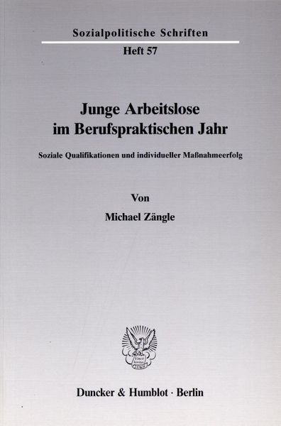 Produktbild: Junge Arbeitslose im Berufspraktischen Jahr.