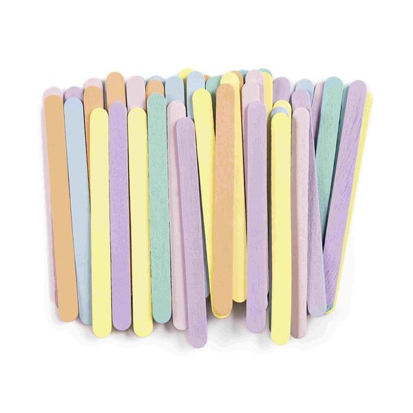 Produktbild: Folia Holzst&auml;bchen PASTELL, 114x10x2mm, 50 St&uuml;ck