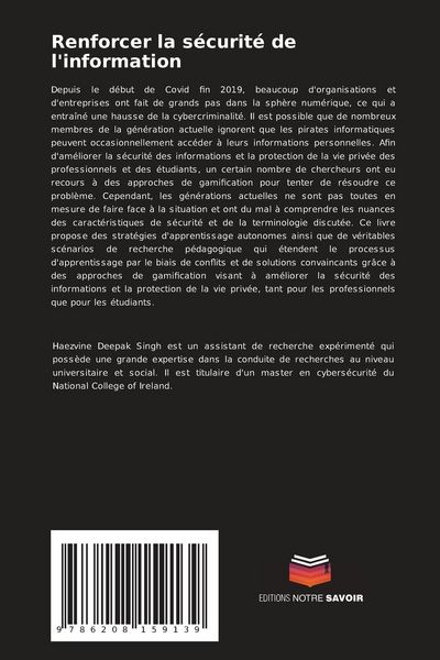 Produktbild: Renforcer la s&eacute;curit&eacute; de l'information