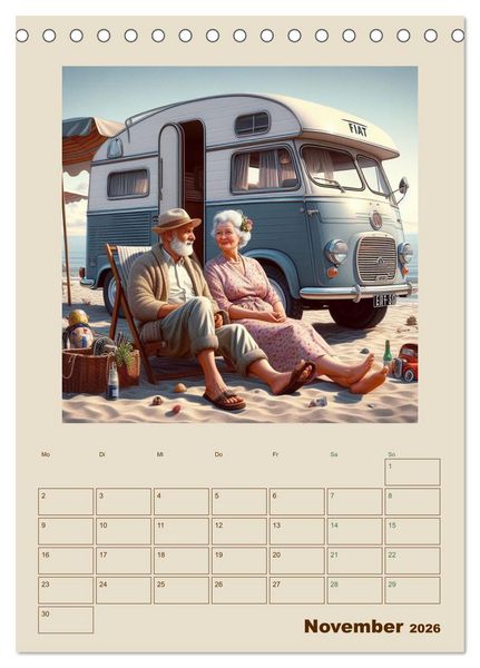 Produktbild: Campingromantik das Leben ist ein Abenteuer (Tischkalender 2026 DIN A5 hoch), CALVENDO Monatskalender