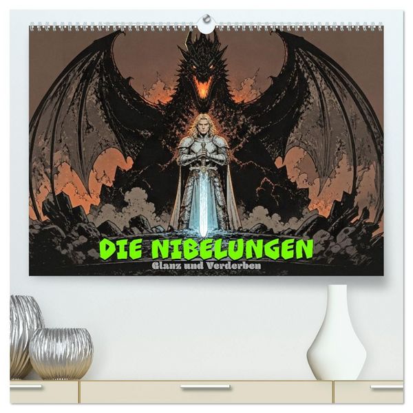 Produktbild: Die Nibelungen: Glanz und Verderben (hochwertiger Premium Wandkalender 2027 DIN A2 quer), Kunstdruck in Hochglanz