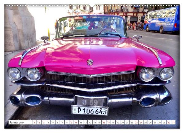 Produktbild: BEST OF CADILLAC - Traumschiff mit Bar und Flossen (Wandkalender 2027 DIN A2 quer), CALVENDO Monatskalender