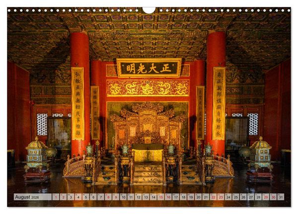 Produktbild: Metropolen Chinas - Peking, Shanghai, Hongkong (Wandkalender 2026 DIN A3 quer), CALVENDO Monatskalender