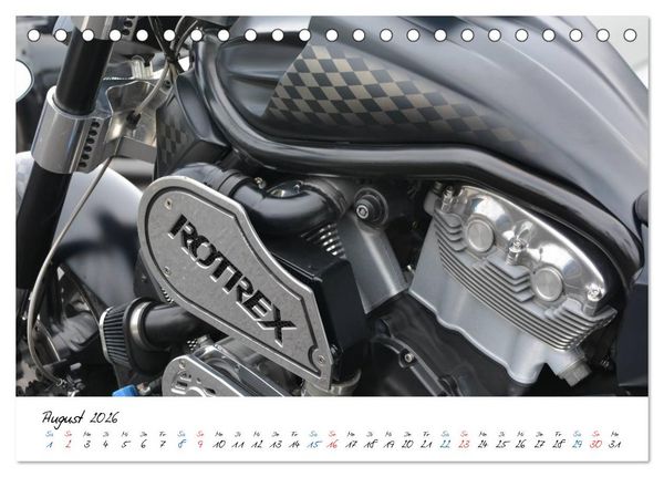 Produktbild: Harley Davidson - Details einer Legende (Tischkalender 2026 DIN A5 quer), CALVENDO Monatskalender