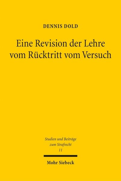 Produktbild: Eine Revision der Lehre vom R&uuml;cktritt vom Versuch