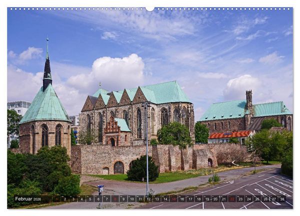Produktbild: Stra&szlig;e der Romanik im Harz - eine Rundreise von Magdeburg in den Harz (hochwertiger Premium Wandkalender 2026 DIN A2 quer), Kunstdruck in Hochglanz