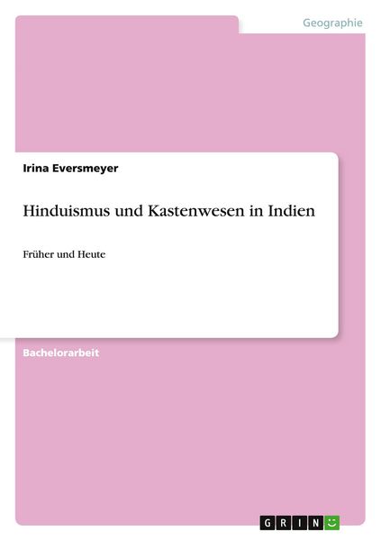Produktbild: Hinduismus und Kastenwesen in Indien