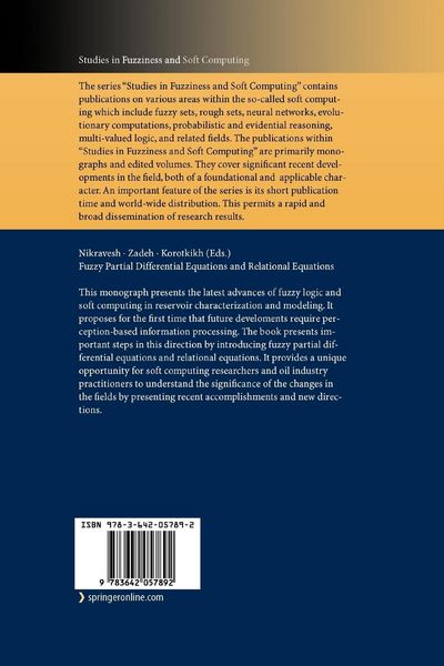 Produktbild: Fuzzy Partial Differential Equations and Relational Equations