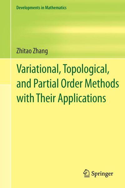 Produktbild: Variational, Topological, and Partial Order Methods with Their Applications
