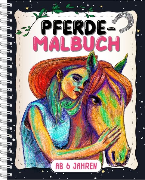 Produktbild: Pferde-Malbuch f&uuml;r Kinder ab 6 Jahren
