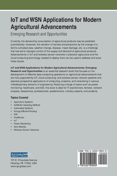 Produktbild: IoT and WSN Applications for Modern Agricultural Advancements
