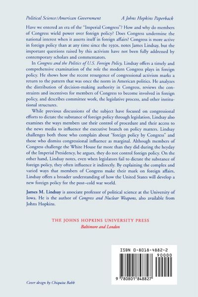 Produktbild: Congress and the Politics of U.S. Foreign Policy