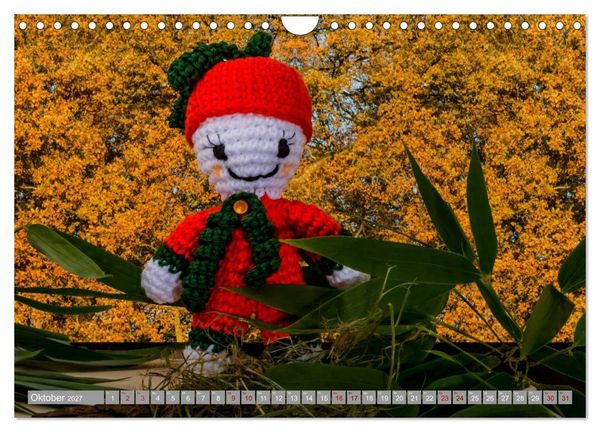 Produktbild: Amigurumi - Die geh&auml;kelte Welt (Wandkalender 2027 DIN A4 quer), CALVENDO Monatskalender