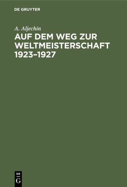 Produktbild: Auf dem Weg zur Weltmeisterschaft 1923&ndash;1927