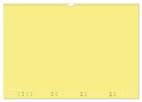 Produktbild: Bastelkalender - Gelb (Wandkalender 2026 DIN A3 quer), CALVENDO Monatskalender