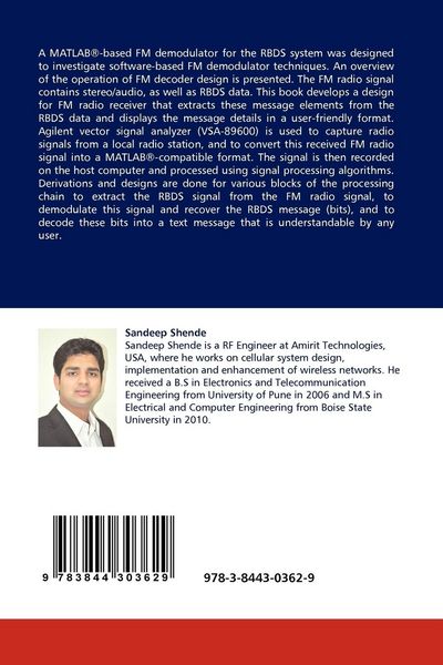Produktbild: A MATLAB-BASED FM DEMODULATOR FOR THE RADIO BROADCAST DATA SYSTEM