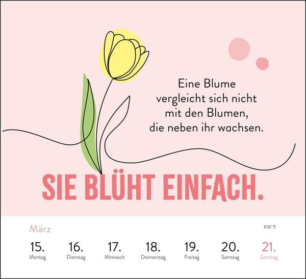 Produktbild: Wochenkalender 2027: Sei stark. Sei anders. Sei DU.