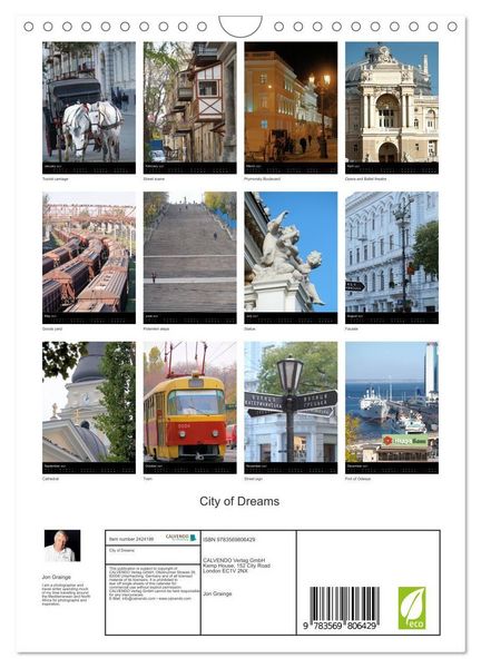 Produktbild: City of Dreams (Wall Calendar 2027 DIN A4 portrait), CALVENDO 12 Month Wall Calendar