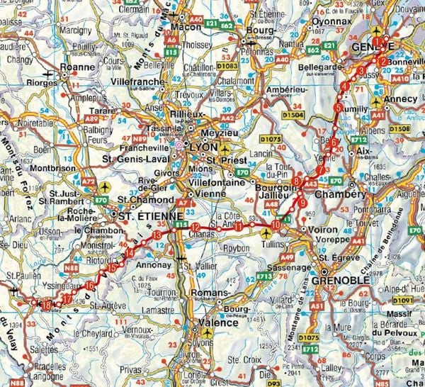 Produktbild: ROTHER Wanderf&uuml;hrer Via Gebennensis