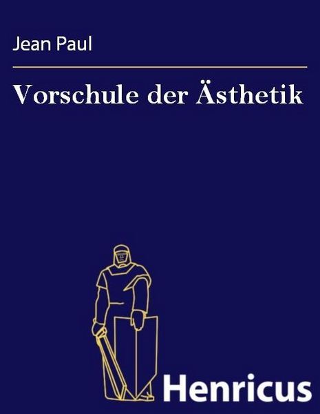 Produktbild: Vorschule der &Auml;sthetik