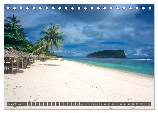 Produktbild: Samoa und Fidschi (Tischkalender 2026 DIN A5 quer), CALVENDO Monatskalender