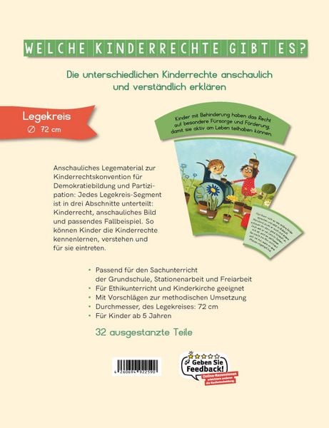 Produktbild: Die Kinderrechte. Ein Legekreis f&uuml;r die Grundschule in 10 Bildern
