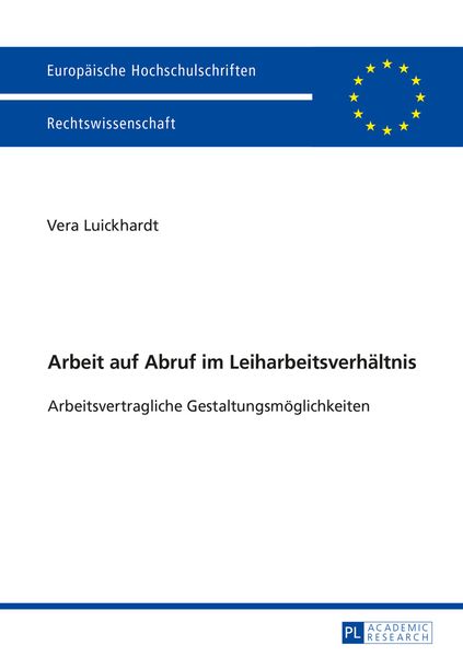Produktbild: Arbeit auf Abruf im Leiharbeitsverhaeltnis