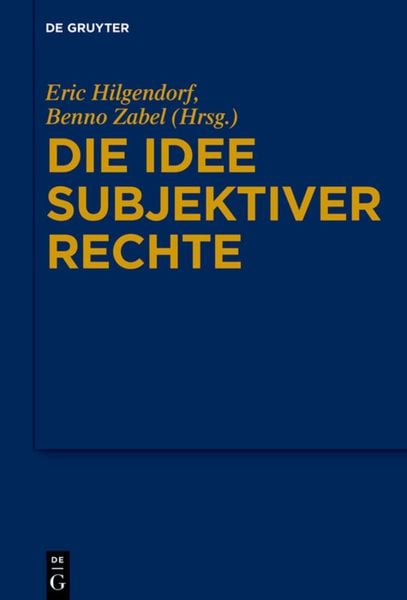 Produktbild: Die Idee subjektiver Rechte