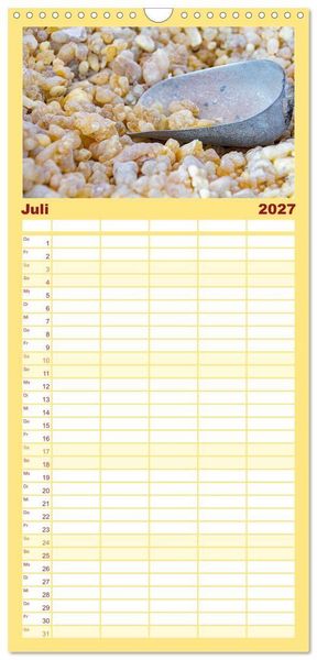 Produktbild: Familienplaner 2027 - Oman - Reiseziel Maskat und Salalah mit 5 Spalten (Wandkalender, 21 x 45 cm) CALVENDO