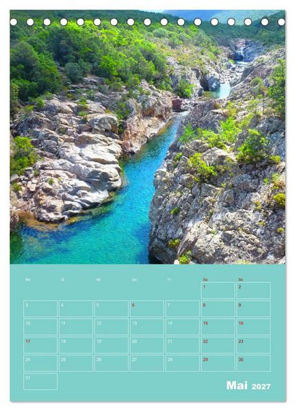 Produktbild: Fabelhaftes Korsika - Trauminsel im Mittelmeer (Tischkalender 2027 DIN A5 hoch), CALVENDO Monatskalender