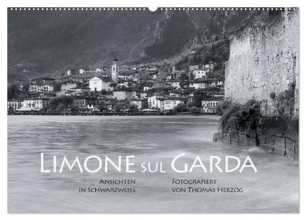 Produktbild: Limone sul Garda schwarzwei&szlig; (Wandkalender 2026 DIN A2 quer), CALVENDO Monatskalender