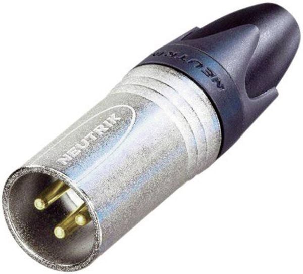 Produktbild: Neutrik NC3MXX-EMC XLR-Steckverbinder Stecker, gerade Polzahl: 3 Silber 1St.