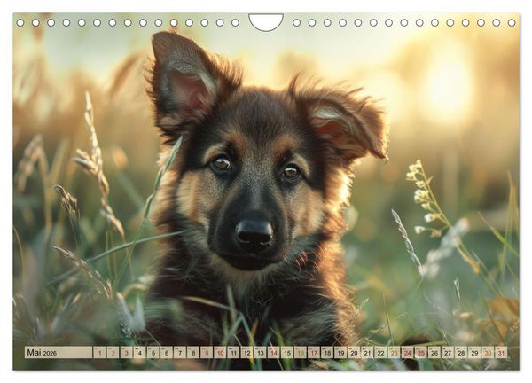 Produktbild: Welpenzauber: Ein Kalender zum Verlieben (Wandkalender 2026 DIN A4 quer), CALVENDO Monatskalender
