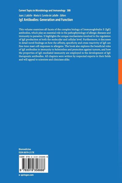 Produktbild: IgE Antibodies: Generation and Function