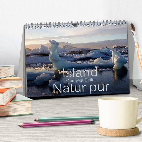 Produktbild: Island Natur pur (Tischkalender 2026 DIN A5 quer), CALVENDO Monatskalender